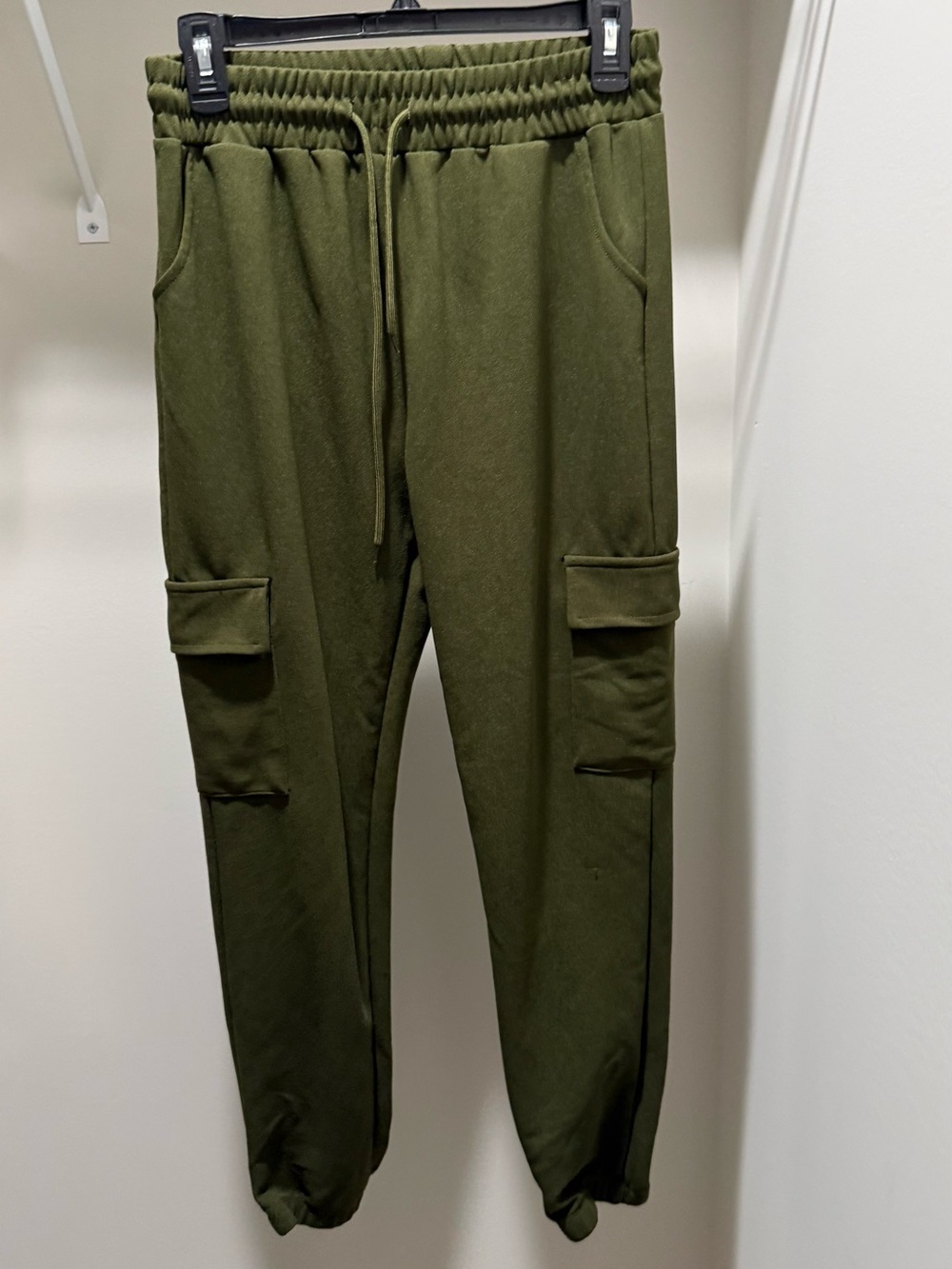 Women’s Olive Green Cargo Jogger Pants - Casual Comfort